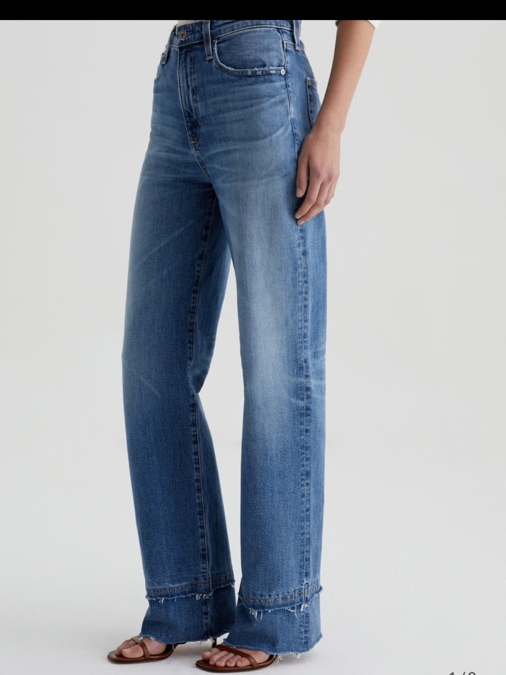 NWOT AG kora 16 years postcard High-Rise Wide-Leg Blue Women’s Jeans - Picture 4 of 16